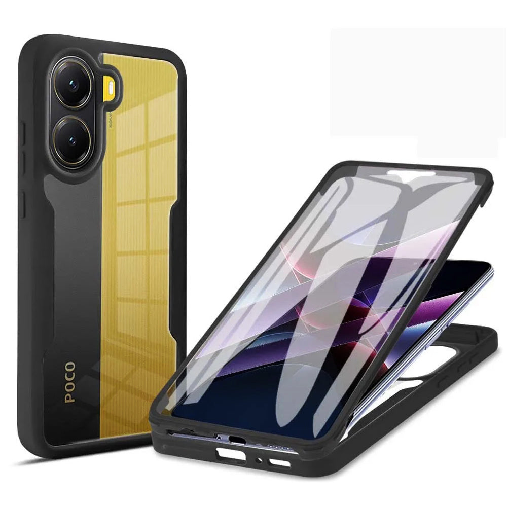 Coque pour Xiaomi Poco X7 Pro, Techsuit, ColorVerse 360, Noire