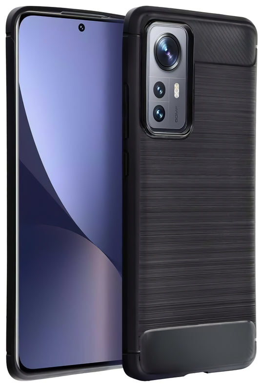Etui pour Xiaomi Redmi 10 2022/10, OEM, Carbone, Noir