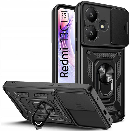 Etui pour Xiaomi Redmi 13C 5G, Tech-Protect, CamShield Pro, Noir