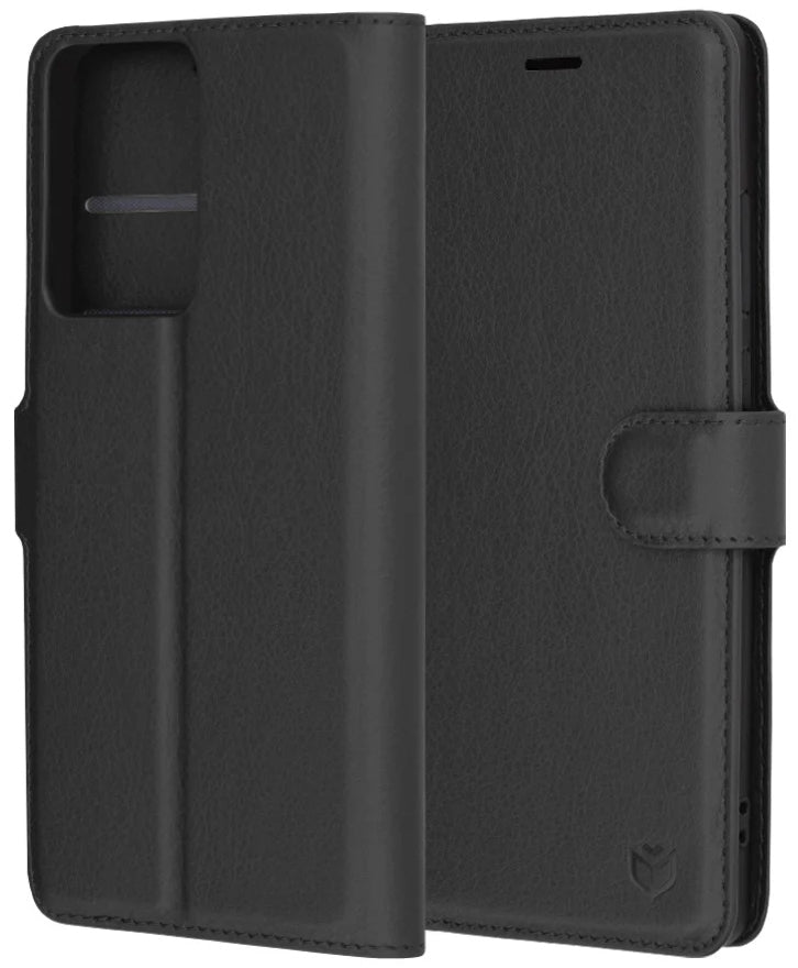 Coque pour Xiaomi Redmi Note 14 Pro+ 5G / Note 14 Pro 5G / Poco X7, Techsuit, Folio en cuir, Noir