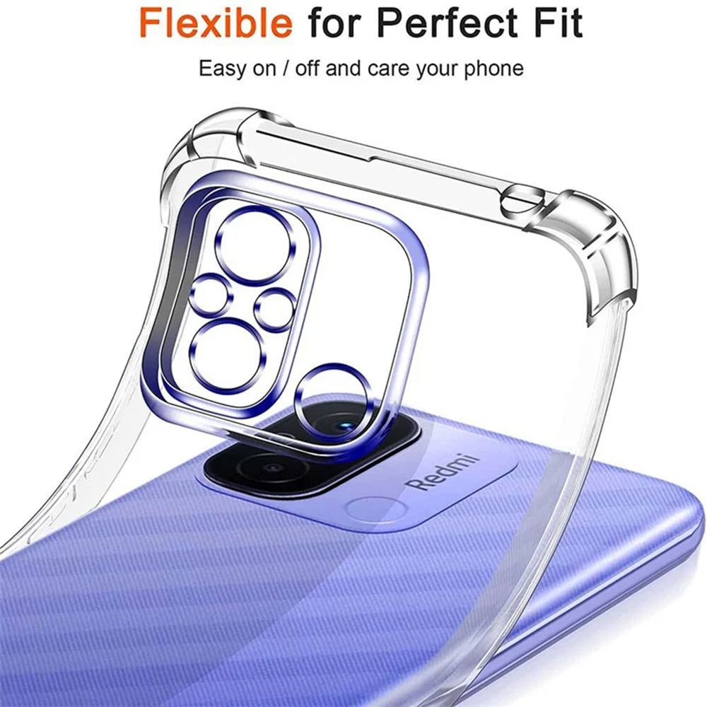 Coque pour Xiaomi Redmi 12C, Techsuit, Anti-choc Claire, Transparente
