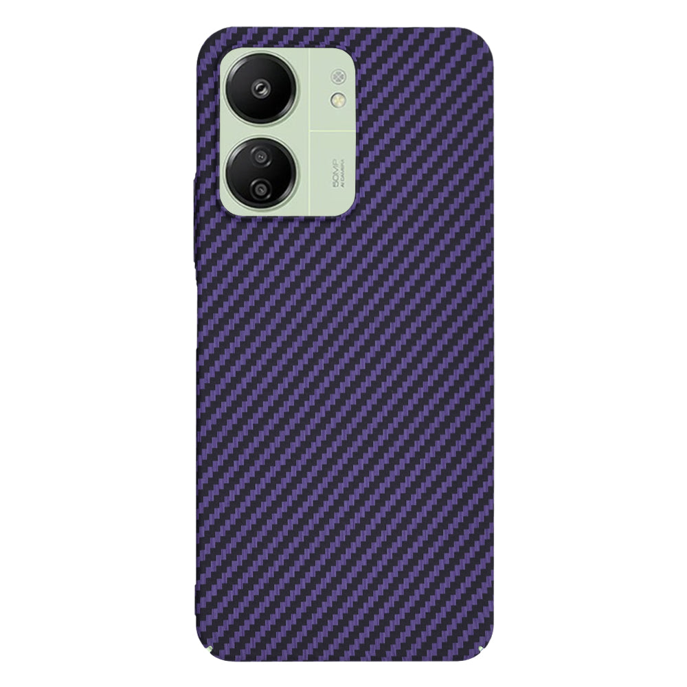 Coque pour Xiaomi Redmi 13C 5G / 13C / Poco C65, Techsuit, Carbonite FiberShell, Violet