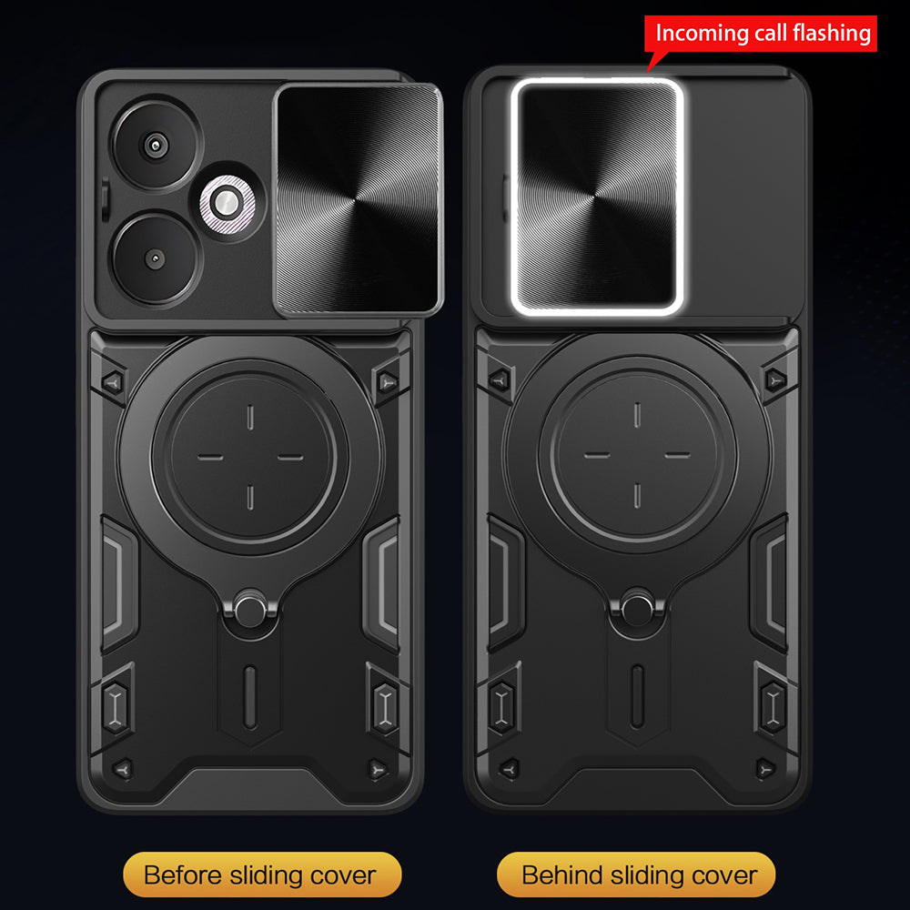 Coque pour Xiaomi Redmi 13C 5G, Techsuit, CamGuard Pro, Rose Doré
