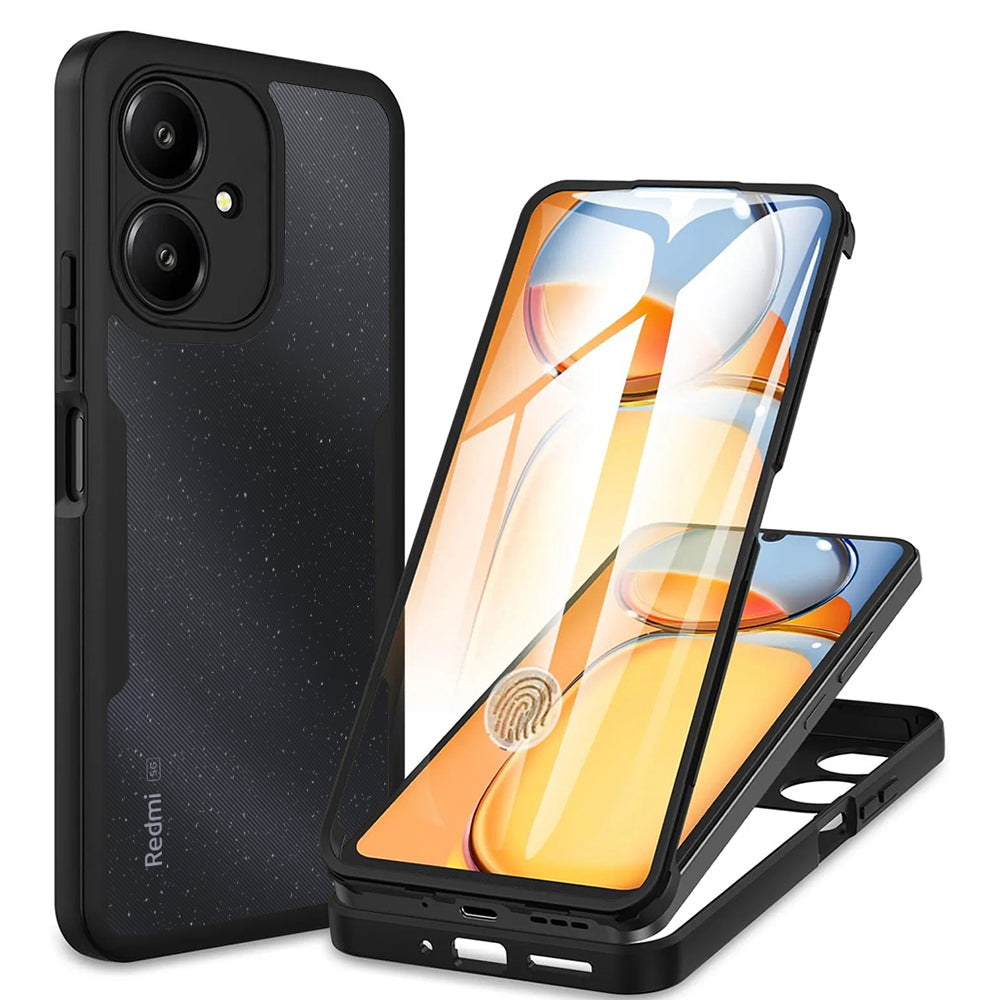 Coque pour Xiaomi Redmi 13C 5G, Techsuit, ColorVerse 360, Noire