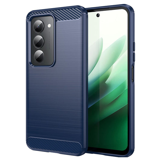 Étui pour Xiaomi Redmi 15 5G / 15 4G, Techsuit, Carbone, Bleu