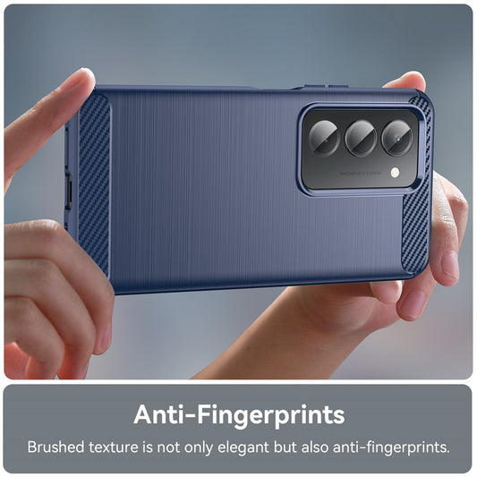 Étui pour Xiaomi Redmi 15 5G / 15 4G, Techsuit, Carbone, Bleu