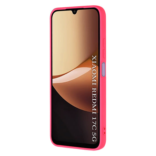 Coque pour Xiaomi Redmi 17C 5G, Techsuit, SoftFlex, rose foncé