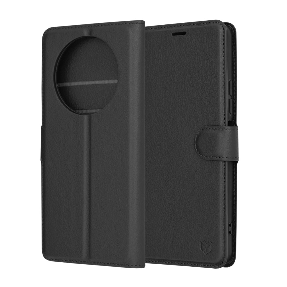 Coque pour Xiaomi Redmi A3x / A3, Techsuit, Folio en cuir, Noire