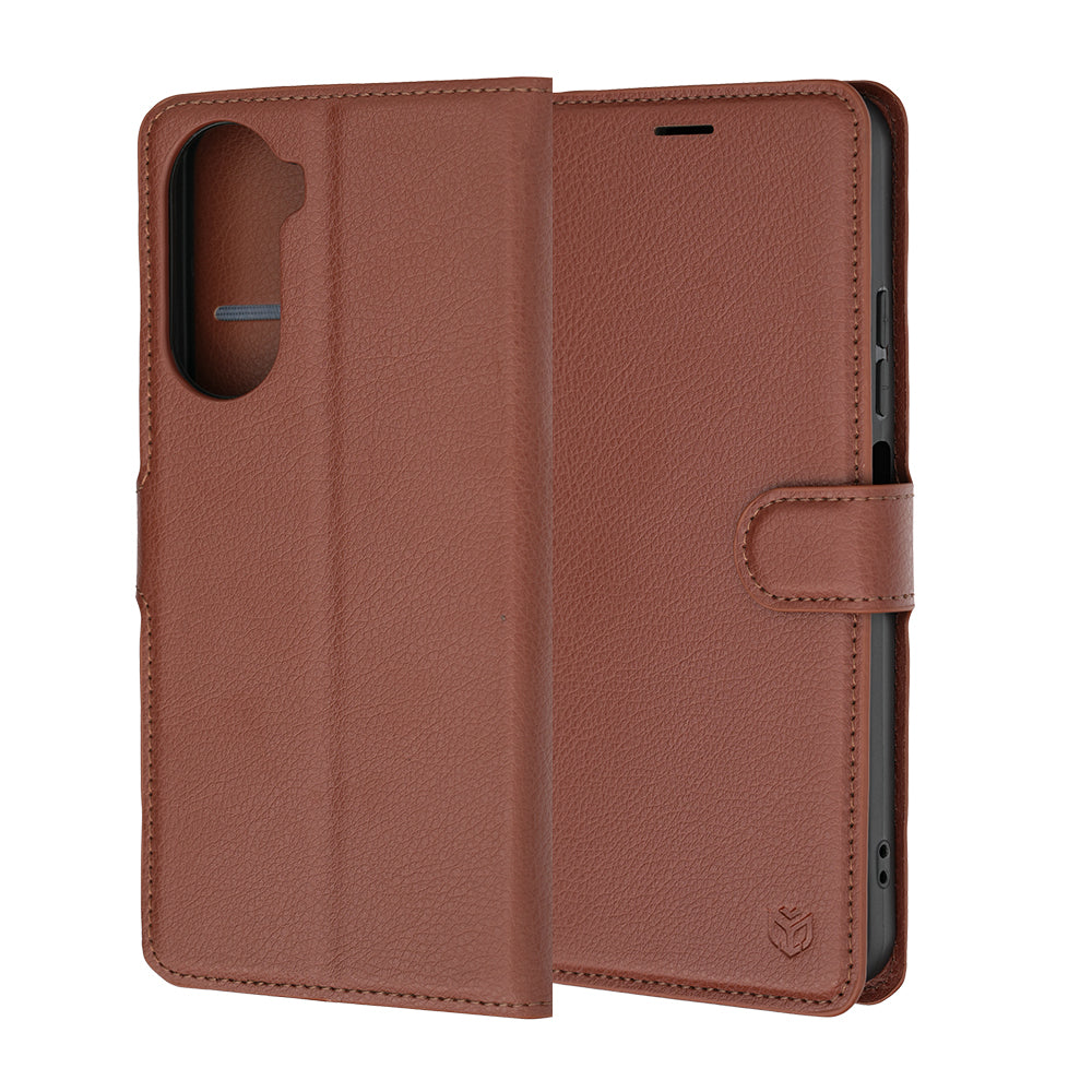 Coque pour Xiaomi Redmi A7 Pro 4G, Techsuit, Leather Folio, Marron