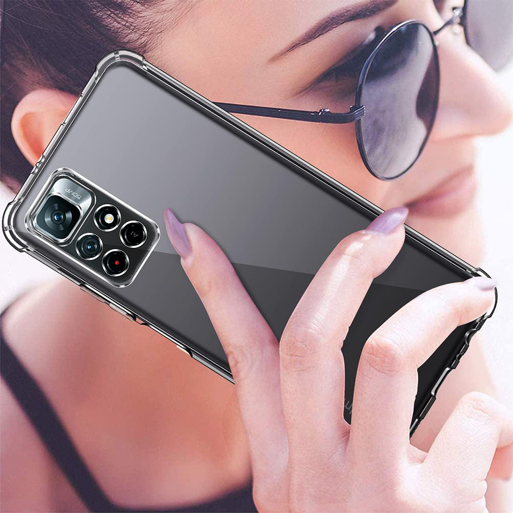 Coque pour Xiaomi Redmi Note 11S / Note 11, Techsuit, Antichoc Claire, Transparente