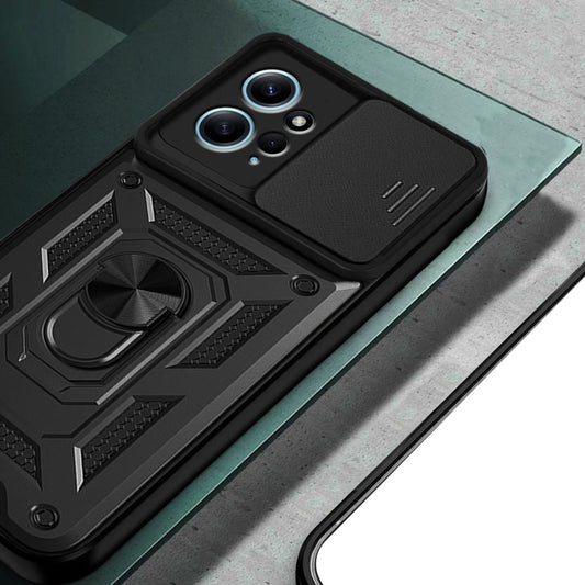 Coque pour Xiaomi Redmi Note 12 4G, Techsuit, CamShield, Noire