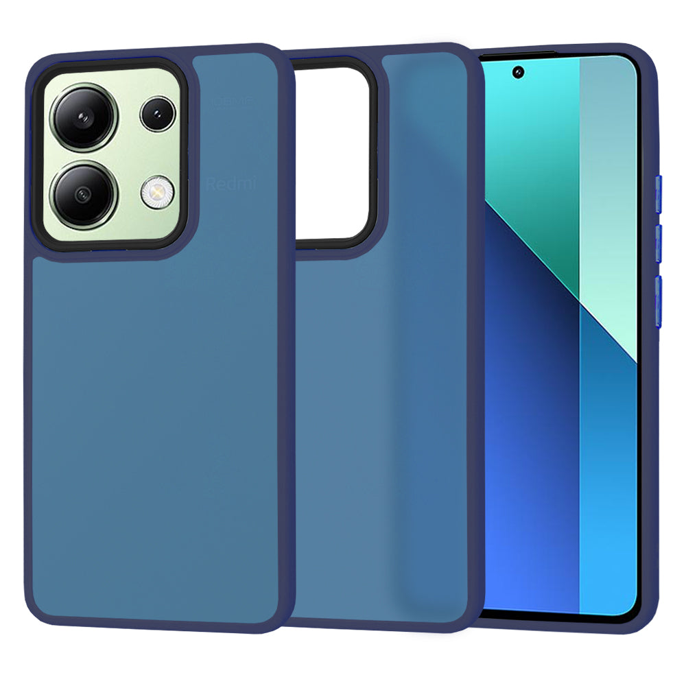 Coque pour Xiaomi Redmi Note 13 4G, Techsuit, HaloFrost, Bleu marine