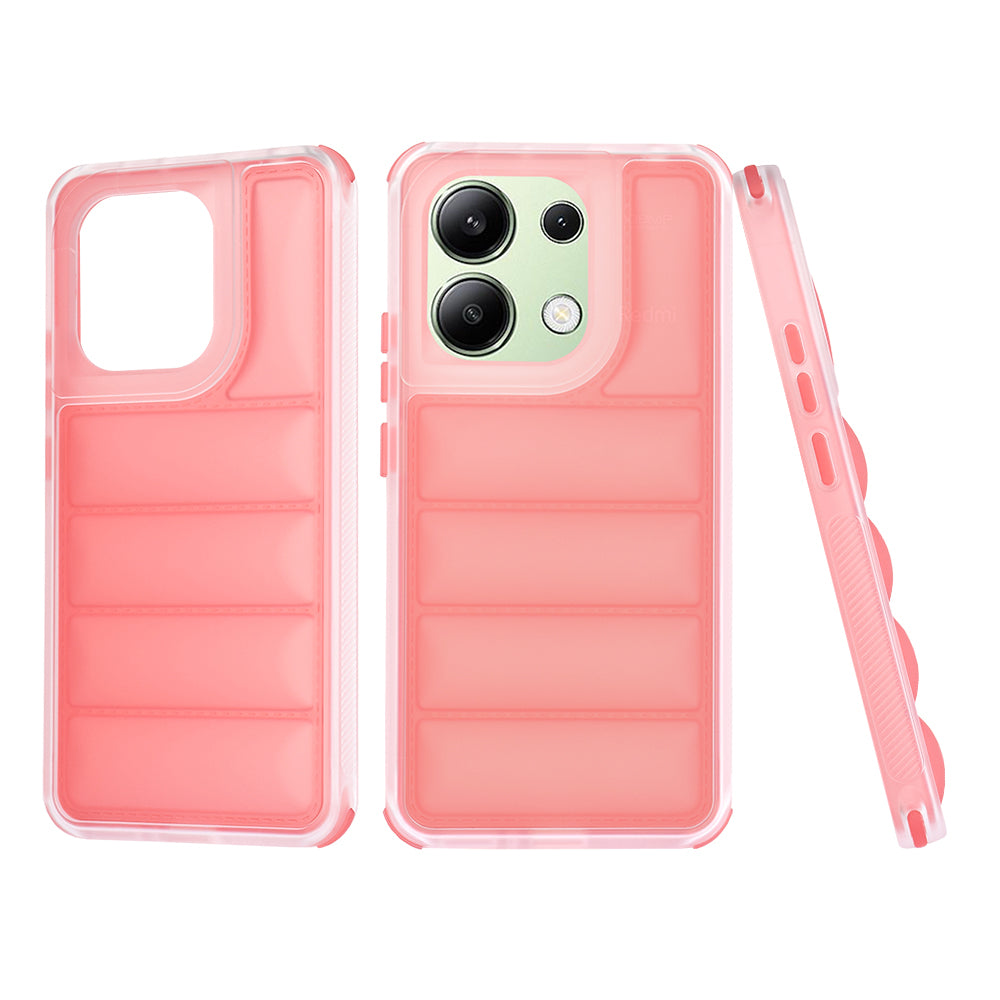 Coque pour Xiaomi Redmi Note 13 4G, Techsuit, Wave Shield, Rouge