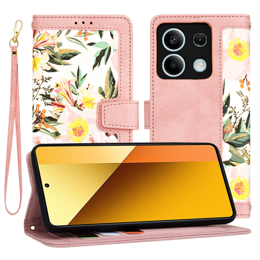 Coque pour Xiaomi Redmi Note 13 5G, Techsuit, FlipCraft, Rose