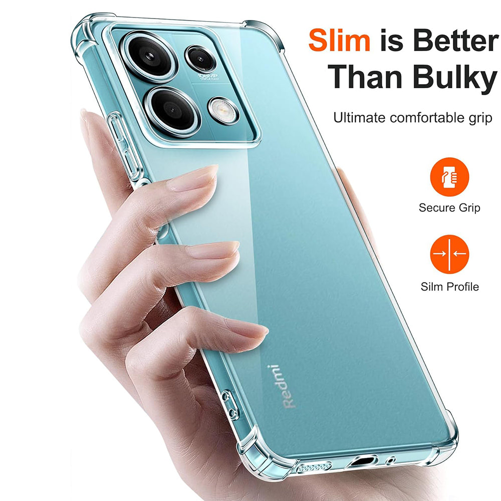 Coque pour Xiaomi Redmi Note 13 5G, Techsuit, Anti-choc Claire, Transparente