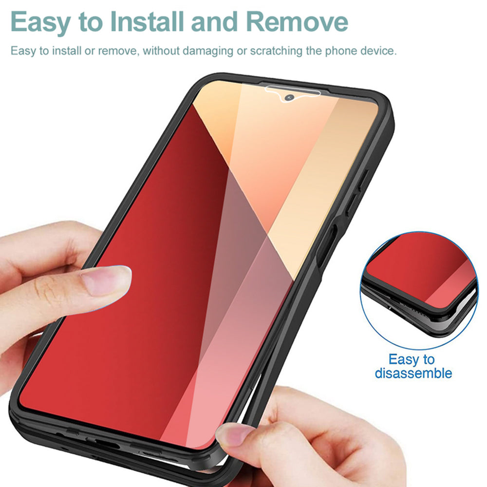 Coque pour Xiaomi Redmi Note 13 Pro 4G / Poco M6 Pro 4G, Techsuit, ColorVerse 360, Noire