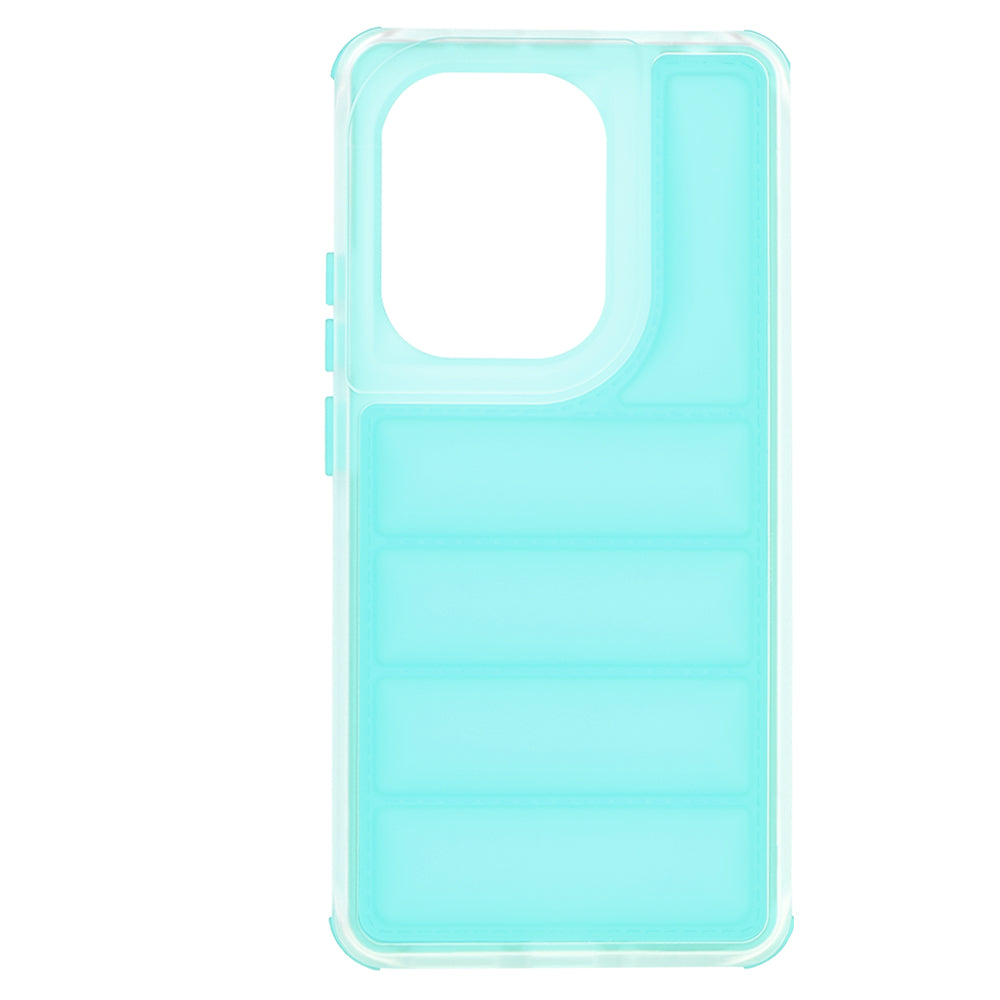 Coque pour Xiaomi Redmi Note 13 Pro 4G / Poco M6 Pro 4G, Techsuit, Wave Shield, Turquoise
