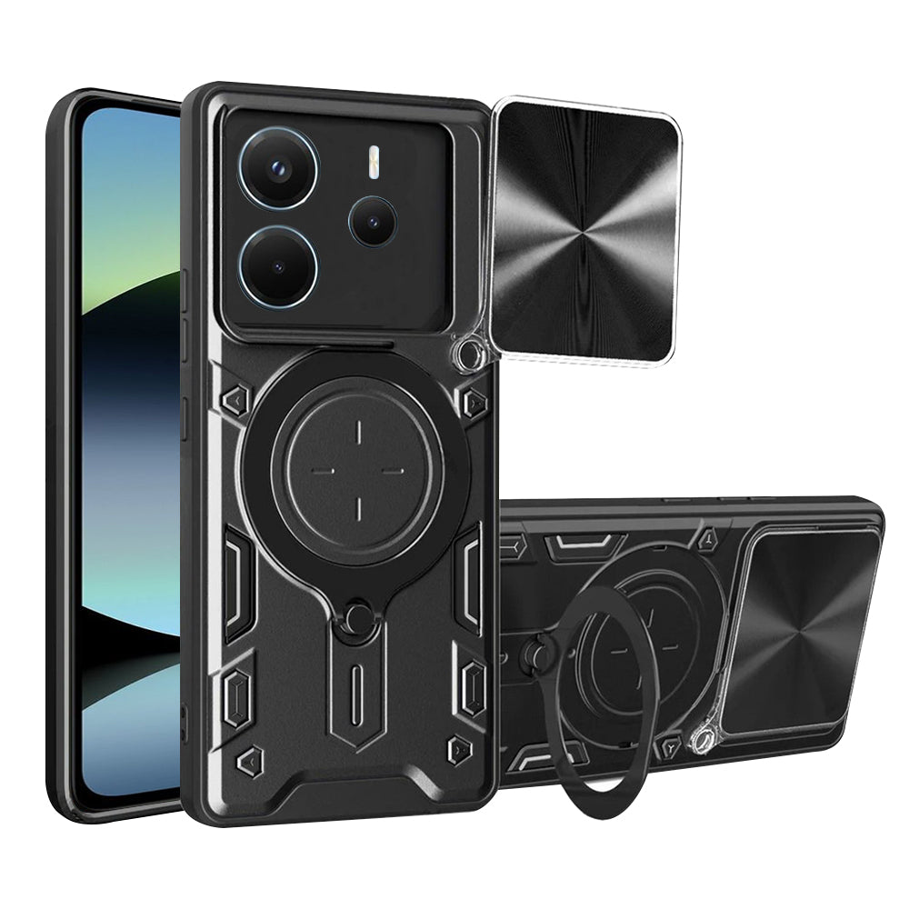 Coque pour Xiaomi Redmi Note 14 4G (Régional), Techsuit, CamGuard Pro, Noire