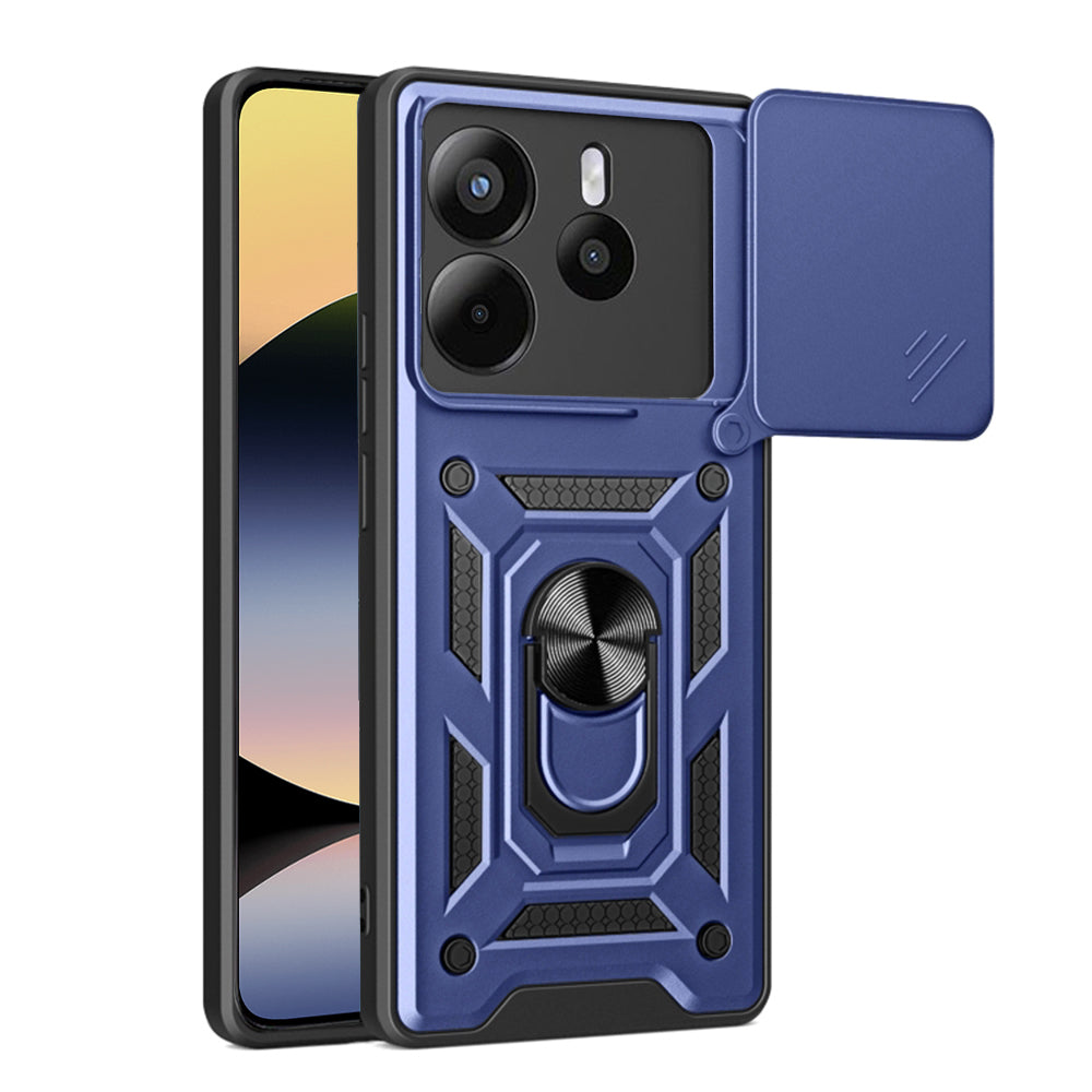 Coque pour Xiaomi Redmi Note 14 4G (Régional), Techsuit, CamShield, Bleue