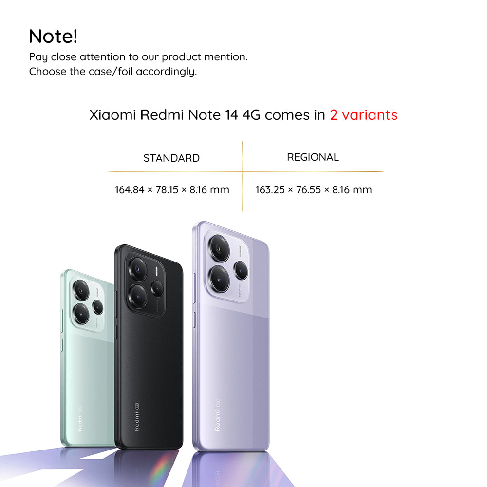 Coque pour Xiaomi Redmi Note 14 4G (Régional), Techsuit, Antichoc Claire, Transparente