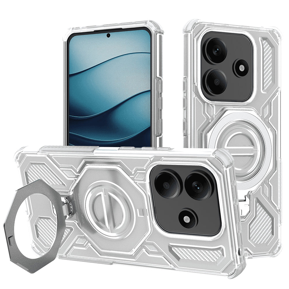 Coque pour Xiaomi Redmi Note 14 5G, Techsuit, Carbon Shield Pro, Blanc