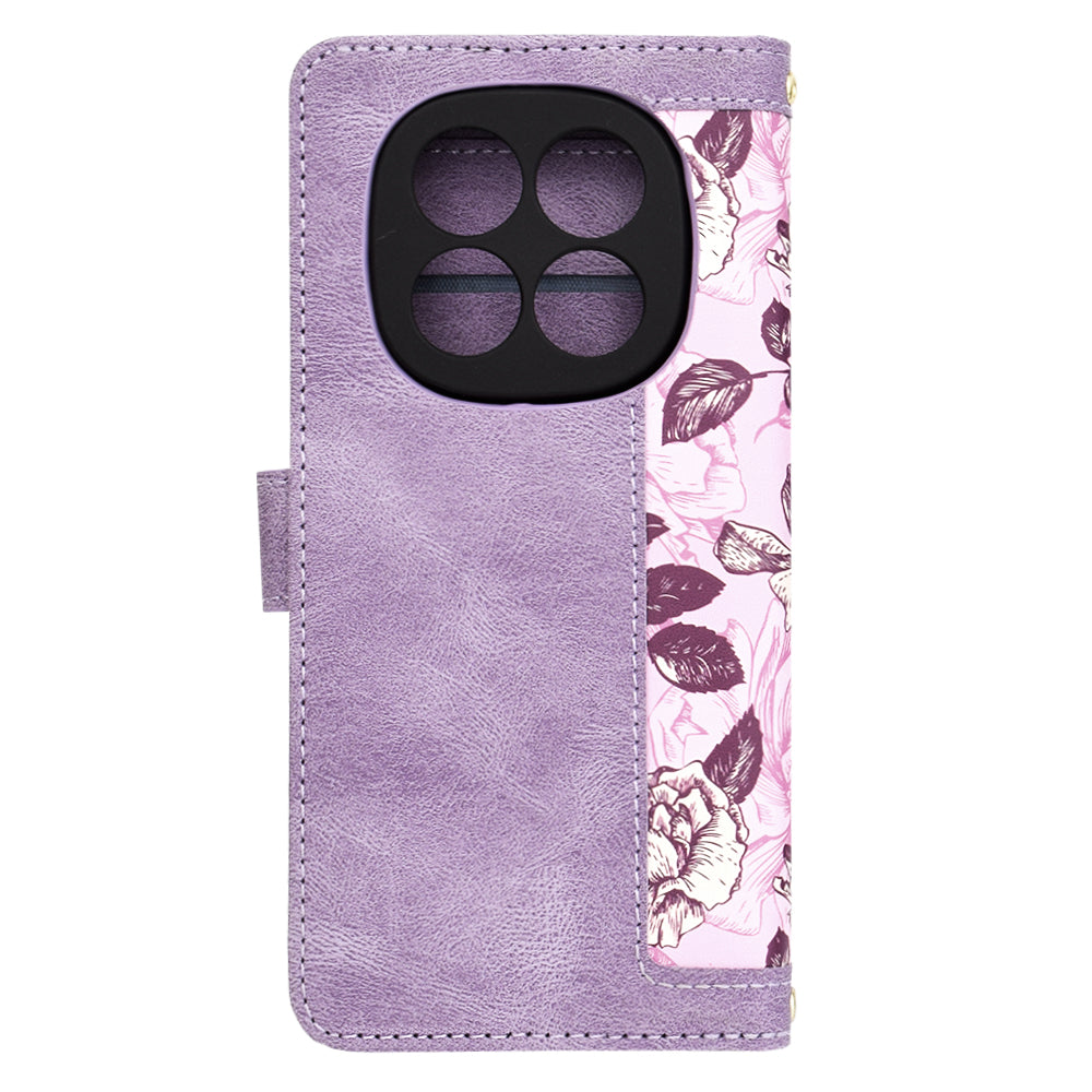 Coque pour Xiaomi Redmi Note 14 Pro 4G, Techsuit, FlipCraft, Violet