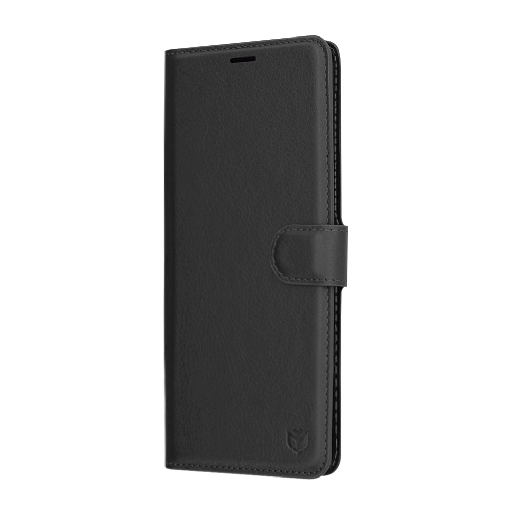 Coque pour Xiaomi Redmi Note 14 Pro 4G, Techsuit, Leather Folio, Noire