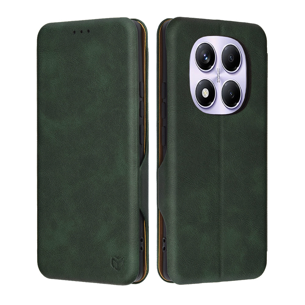 Coque pour Xiaomi Redmi Note 14 Pro 4G, Techsuit, Safe Wallet Plus, Vert