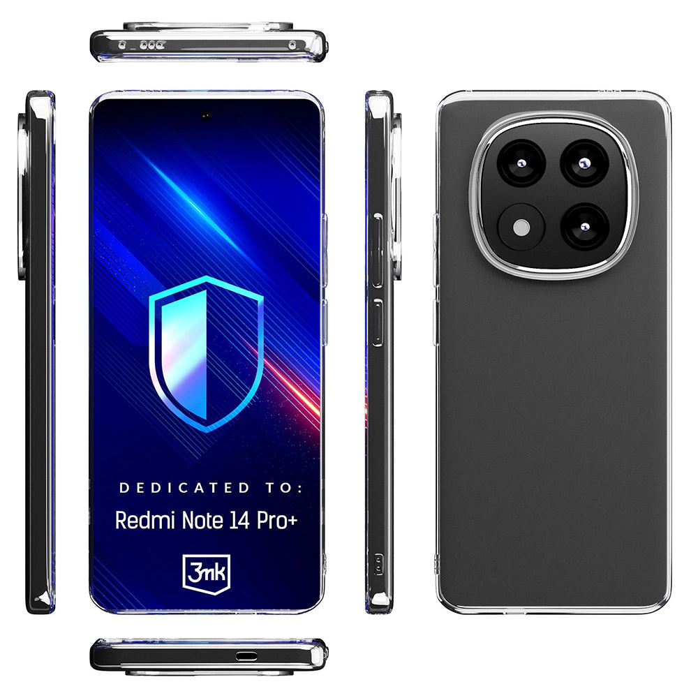 Coque pour Xiaomi Redmi Note 14 Pro+ 5G, 3MK, Clear, Transparente