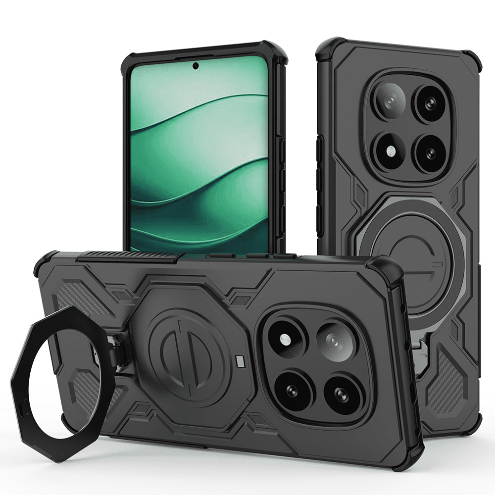 Coque pour Xiaomi Redmi Note 14 Pro+ 5G, Techsuit, Carbon Shield Pro, Noire
