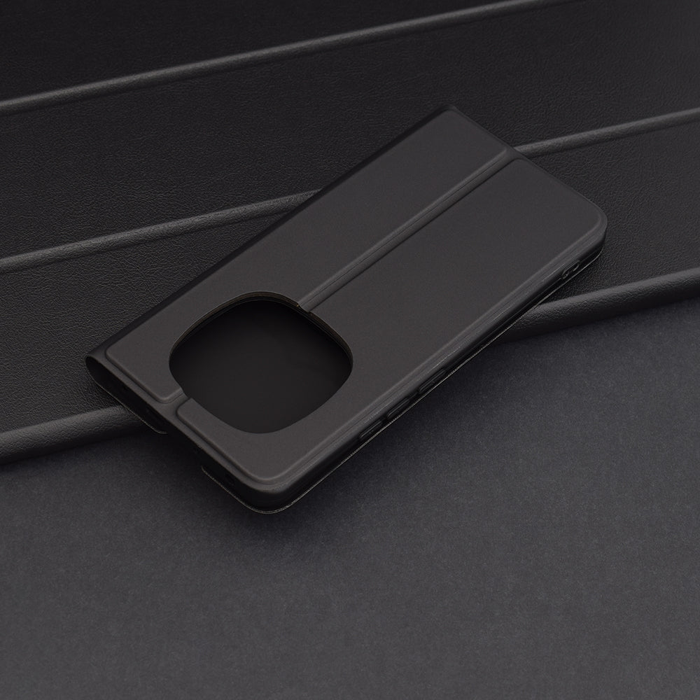 Coque pour Xiaomi Redmi Note 14 Pro+ 5G, Techsuit, Magskin Book, Noire