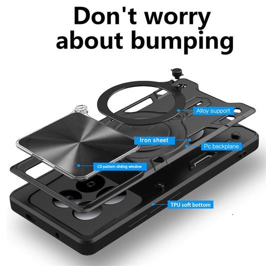 Étui pour Xiaomi Redmi Note 15 Pro 5G, Techsuit, CamGuard Pro, Noir