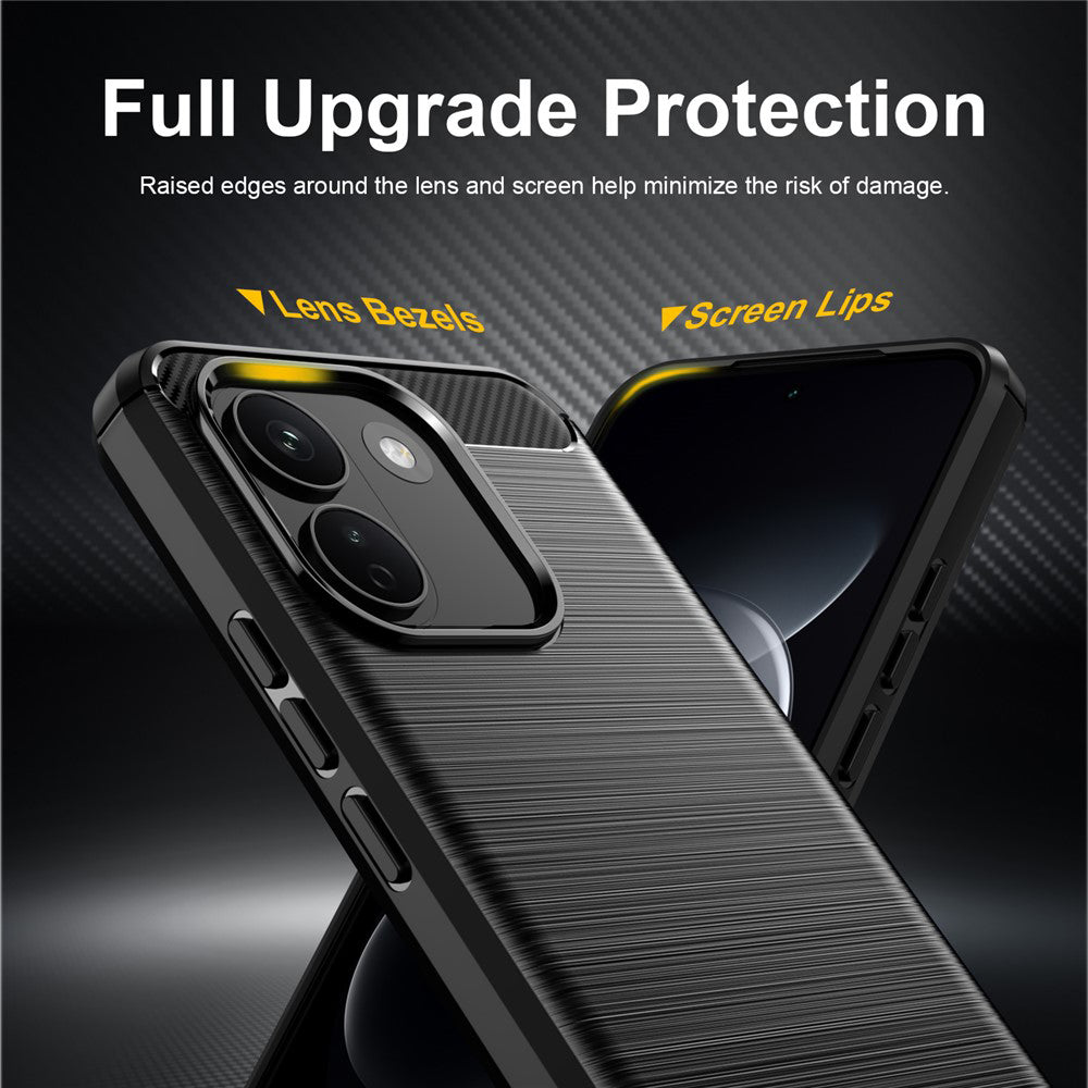Coque pour Xiaomi Redmi Note 17 Pro Max, Techsuit, Carbone, Noire