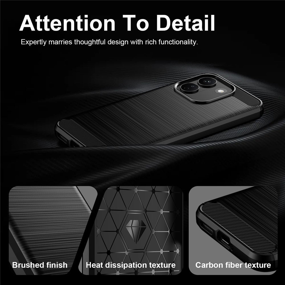 Coque pour Xiaomi Redmi Note 17 Pro Max, Techsuit, Carbone, Noire