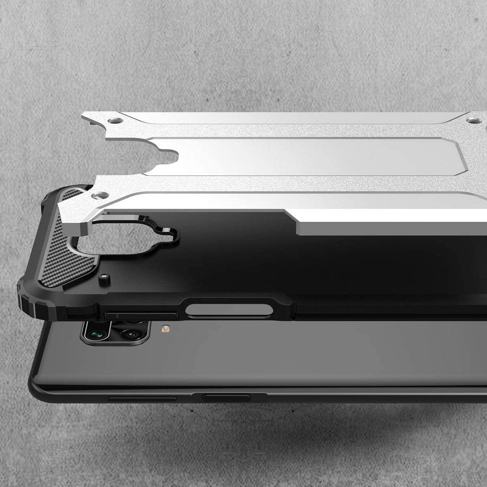 Coque pour Xiaomi Redmi Note 9S / Note 9 Pro / Note 9 Pro Max, Techsuit, Hybrid Armor, Noire