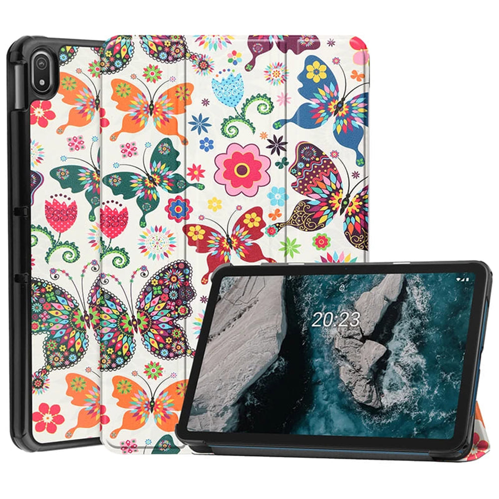 Coque pour Xiaomi Redmi Pad 2, Techsuit, FoldPro Butterfly, Multicolore
