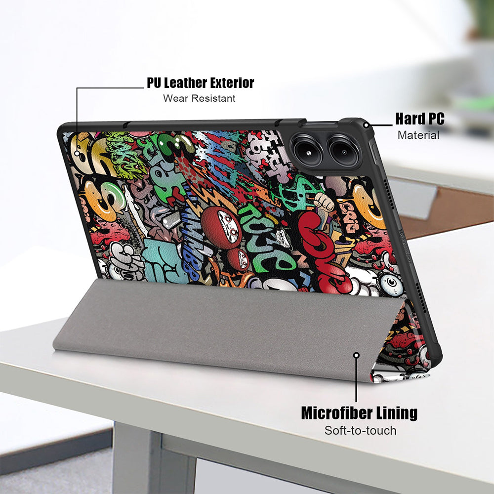 Coque pour Xiaomi Redmi Pad Pro / Pad / Pad Pro 5G, Techsuit, FoldPro Urban Vibe, Multicolore