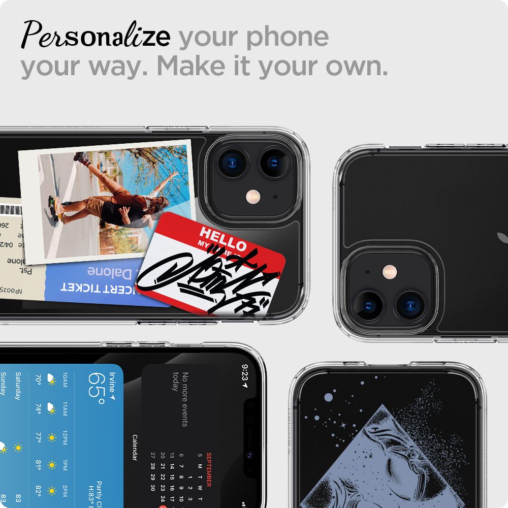 Étui pour Apple iPhone 12 / 12 Pro, Spigen, Ultra Hybrid, Transparent ACS01702