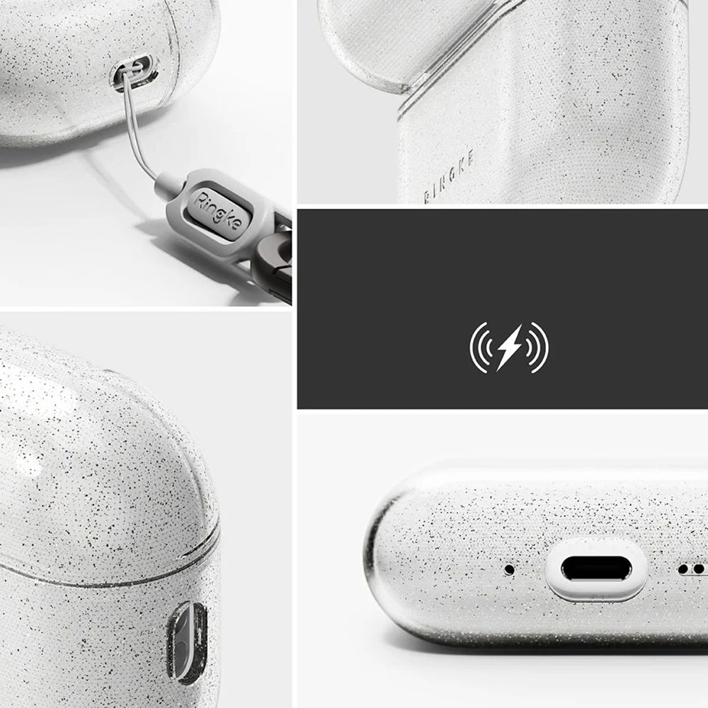 Étui Ringke Air Glitter pour Apple AirPods Pro 3, Transparent