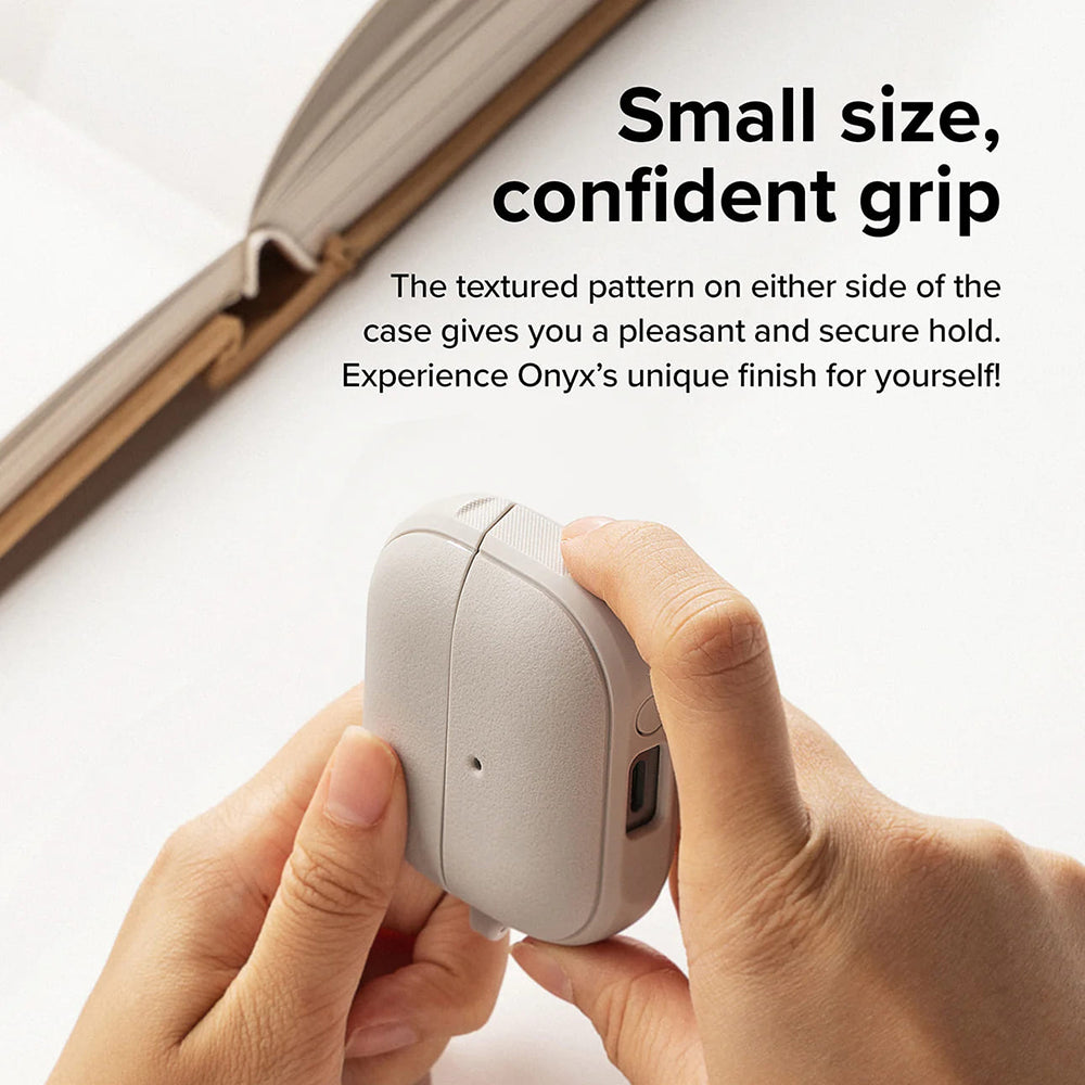 Coque Ringke Onyx Magnétique pour Samsung Galaxy Buds3 FE / Buds3 Pro / Buds3, Gris
