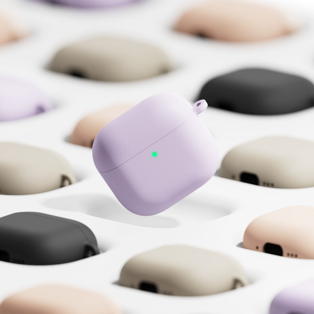 Coque Ringke pour Apple AirPods 4, Violet Clair