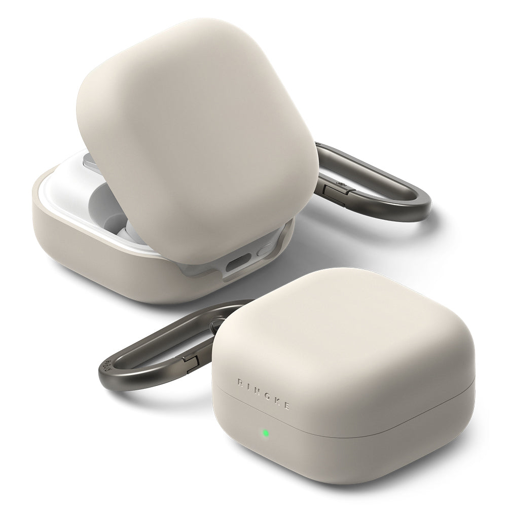 Étui Ringke pour Samsung Galaxy Buds4 / Buds4 Pro, Crème