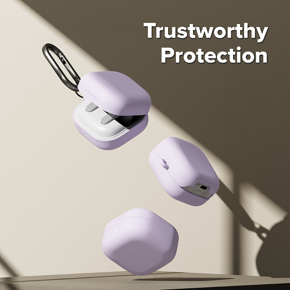 Étui Ringke pour Samsung Galaxy Buds4 / Buds4 Pro, Violet Clair