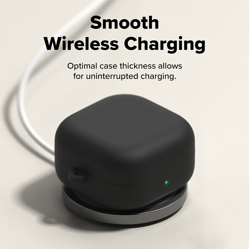 Étui Ringke pour Samsung Galaxy Buds4 / Buds4 Pro, Noir