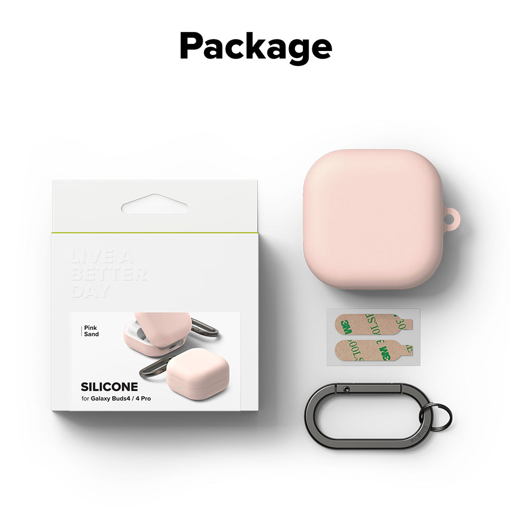 Coque Ringke pour Samsung Galaxy Buds4 / Buds4 Pro, Rose