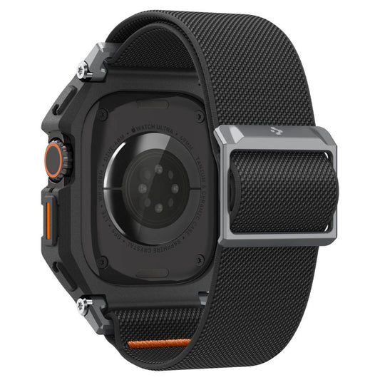 Coque Spigen Lite Fit Pro avec protecteur d'écran pour Apple Watch Ultra Series, Noir Mat ACS11415