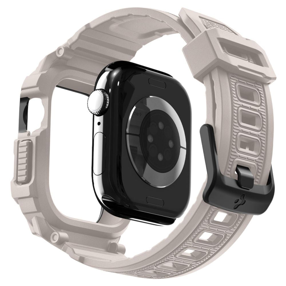 Étui Spigen Rugged Armor Pro V2 pour Apple Watch Series 10 / 11 42mm, Beige