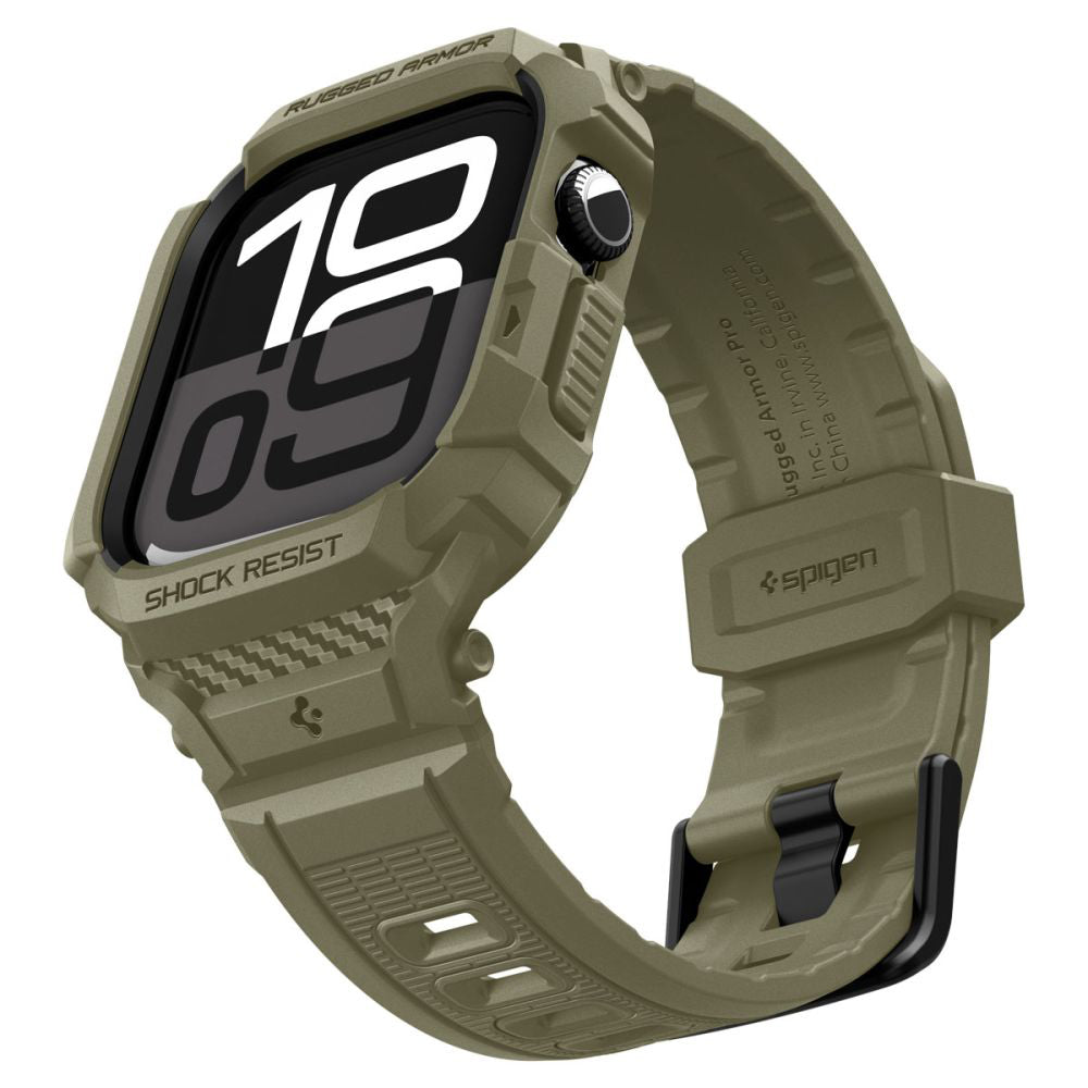 Coque Spigen Rugged Armor Pro V2 pour Apple Watch Series 10 / 11 46mm, Kaki ACS10507