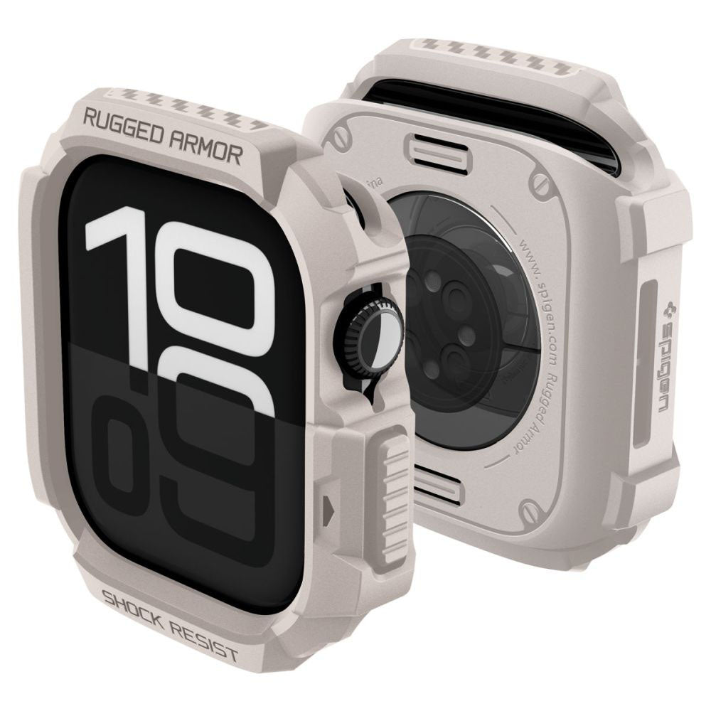 Spigen Rugged Armor V2 Case for Apple Watch Series 10 / 11 42mm, Beige ACS10493