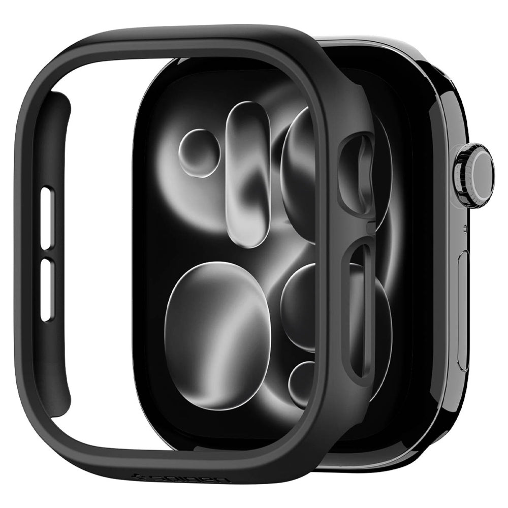 Coque Spigen Thin Fit pour Apple Watch 12 46mm, Noire ACS11890